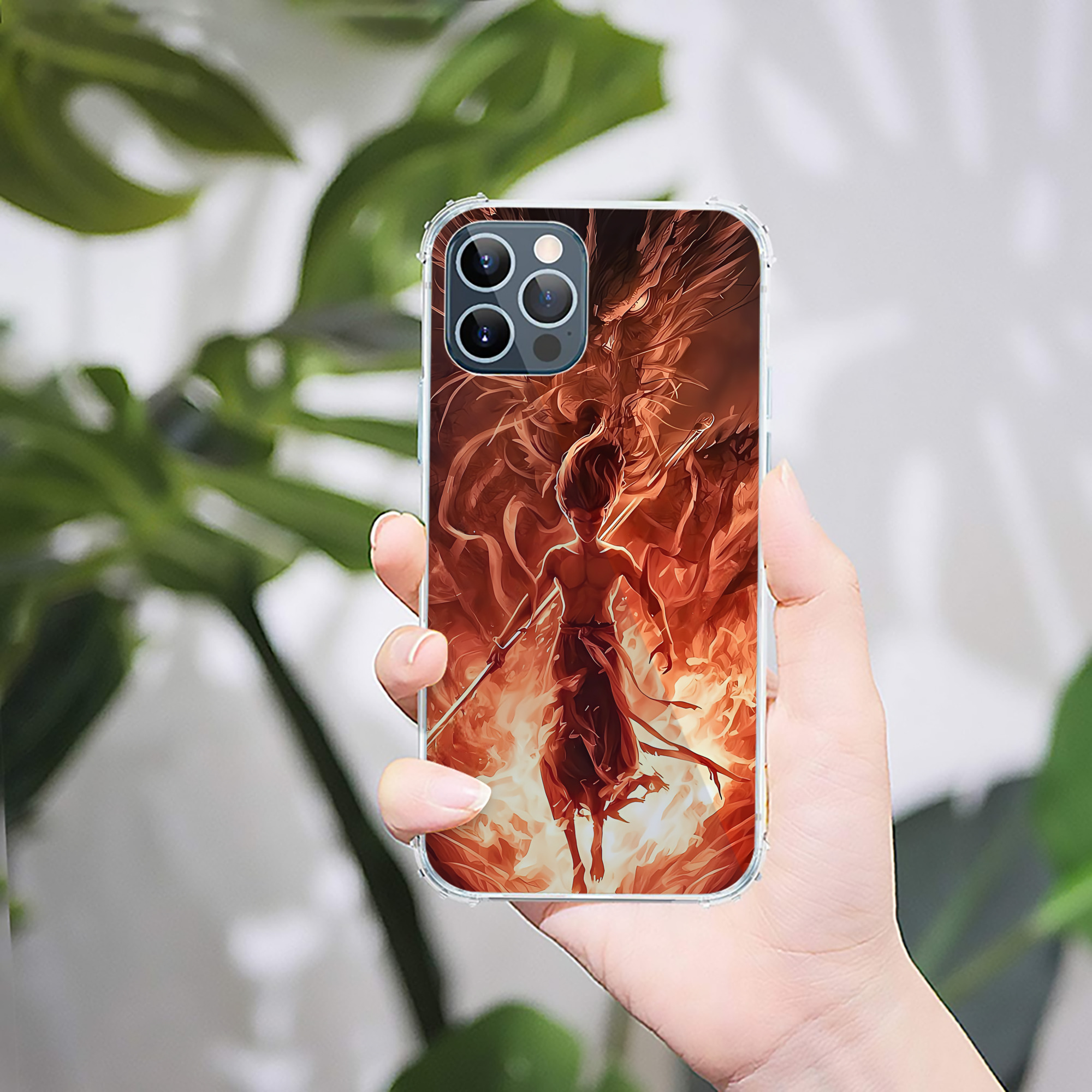 （画像用） Ne Zha 2 ナタ 魔童の大暴れ 【iPhone 12シリーズ対応】透明スマホケース（クリアソフトケース）